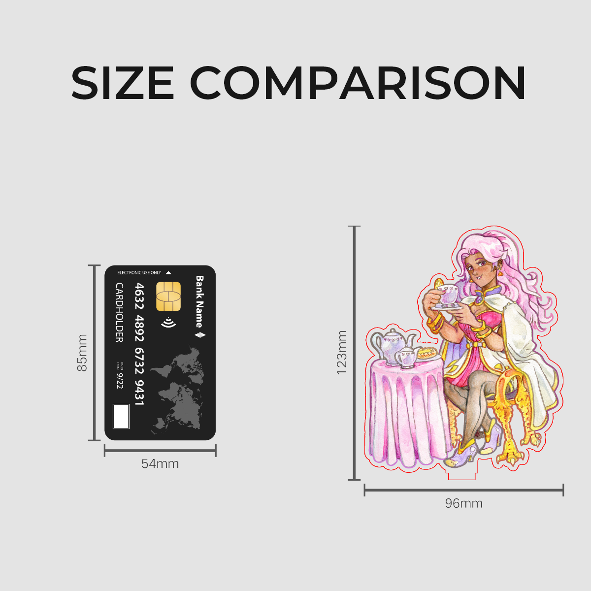 Adeline - Clear Acrylic Standees