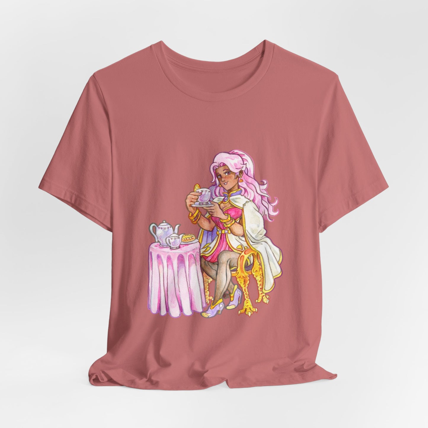 Adeline Tea Time - Unisex Jersey Short Sleeve Tee