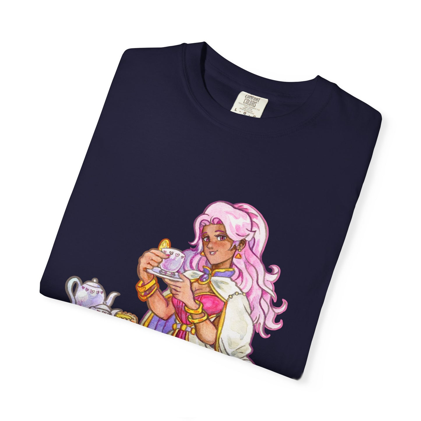 Adeline Tea Time - Unisex Garment-Dyed T-shirt