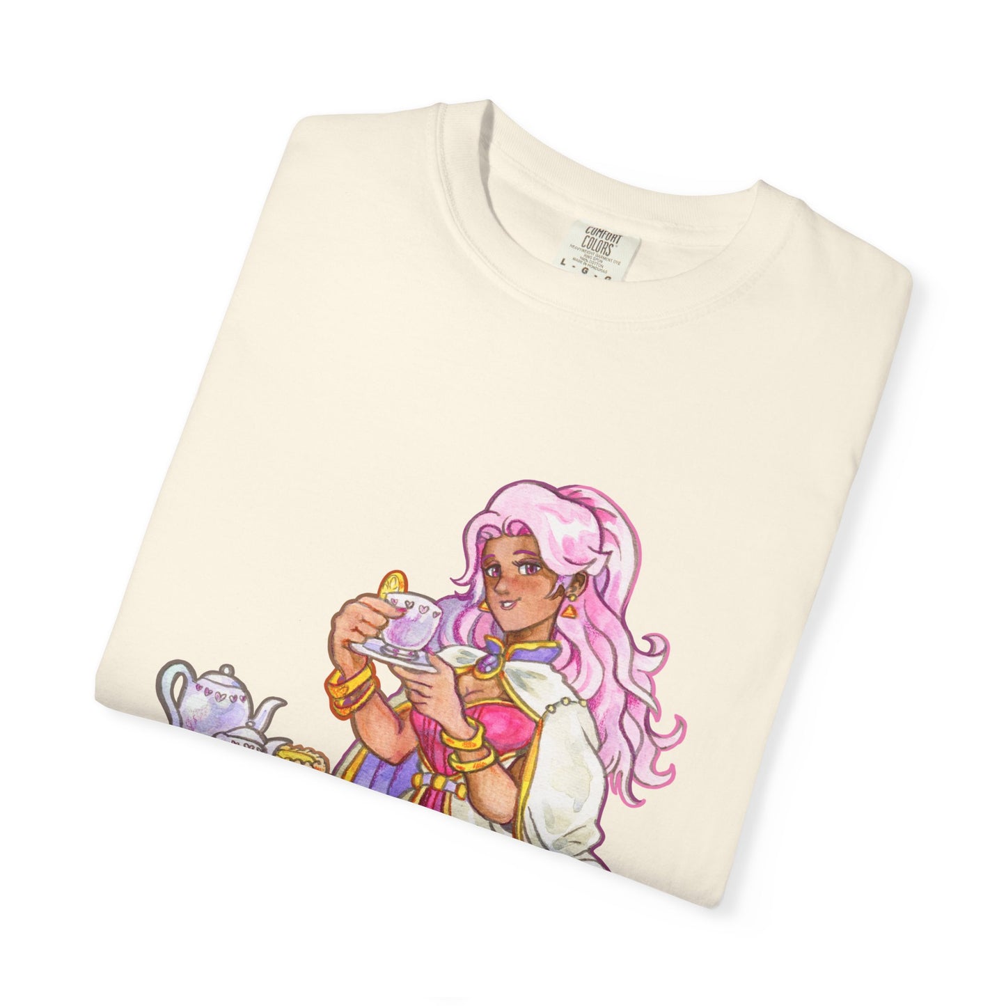 Adeline Tea Time - Unisex Garment-Dyed T-shirt