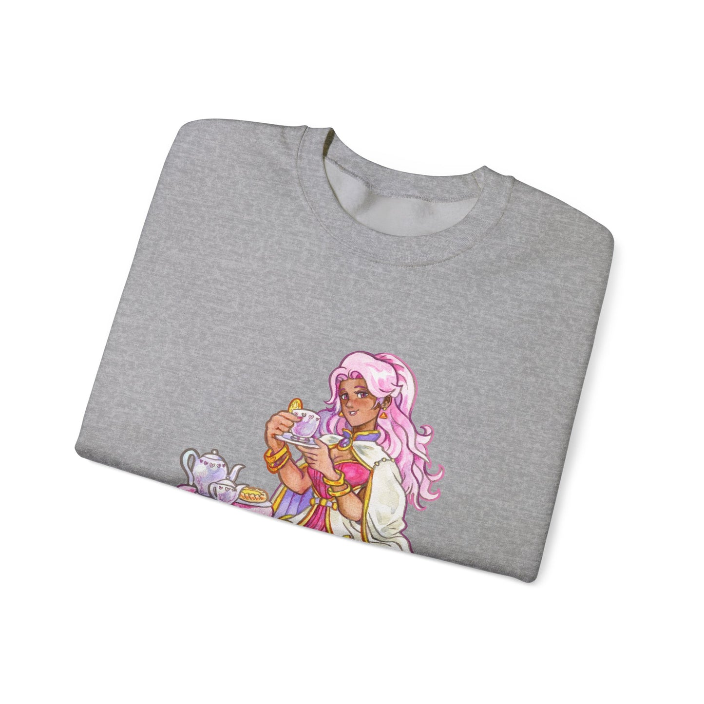 Adeline Tea time - Unisex Heavy Blend™ Crewneck Sweatshirt