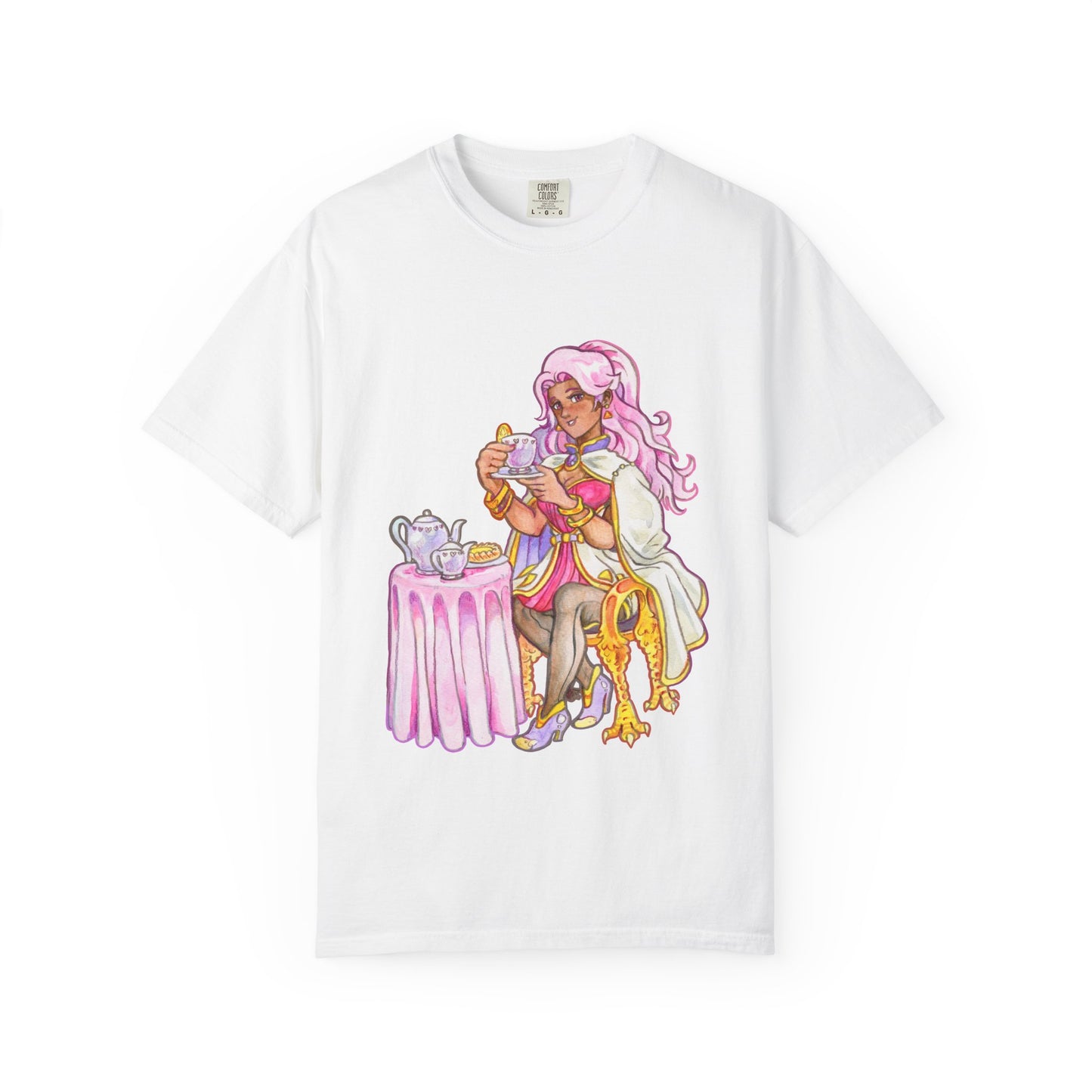 Adeline Tea Time - Unisex Garment-Dyed T-shirt