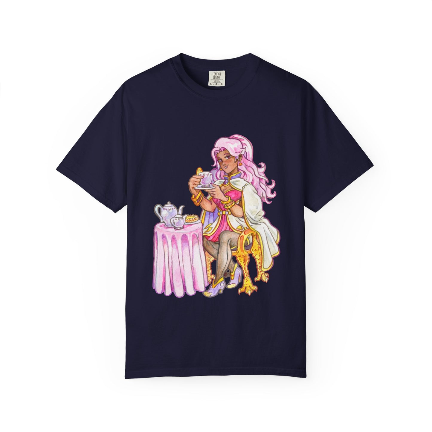 Adeline Tea Time - Unisex Garment-Dyed T-shirt