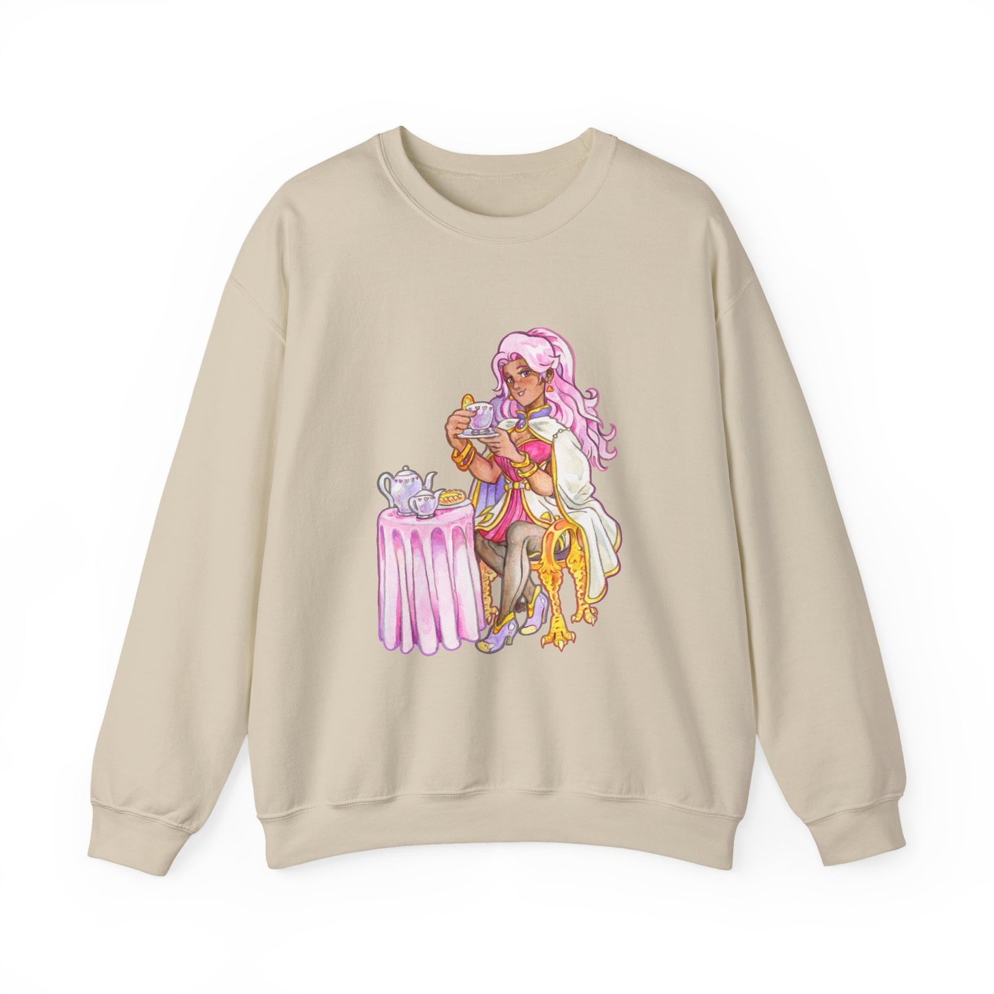 Adeline Tea time - Unisex Heavy Blend™ Crewneck Sweatshirt