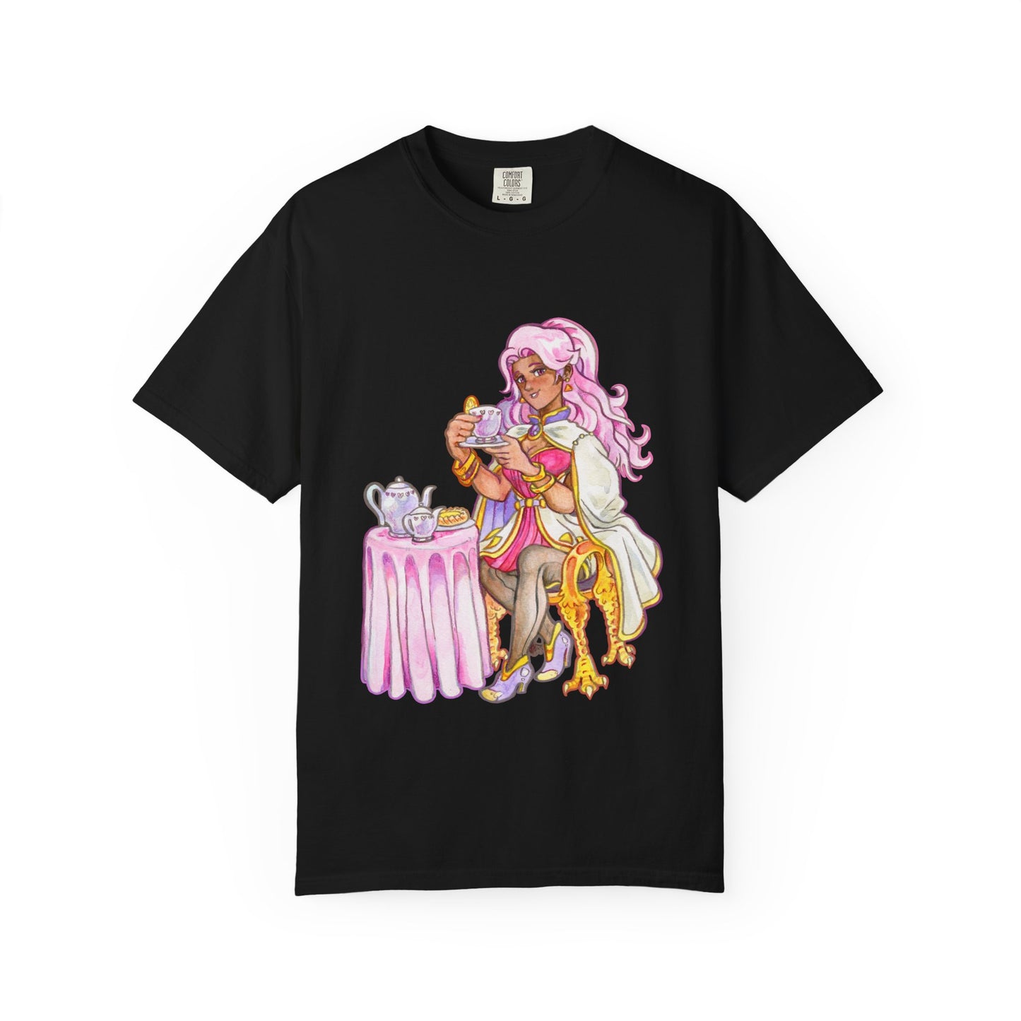 Adeline Tea Time - Unisex Garment-Dyed T-shirt