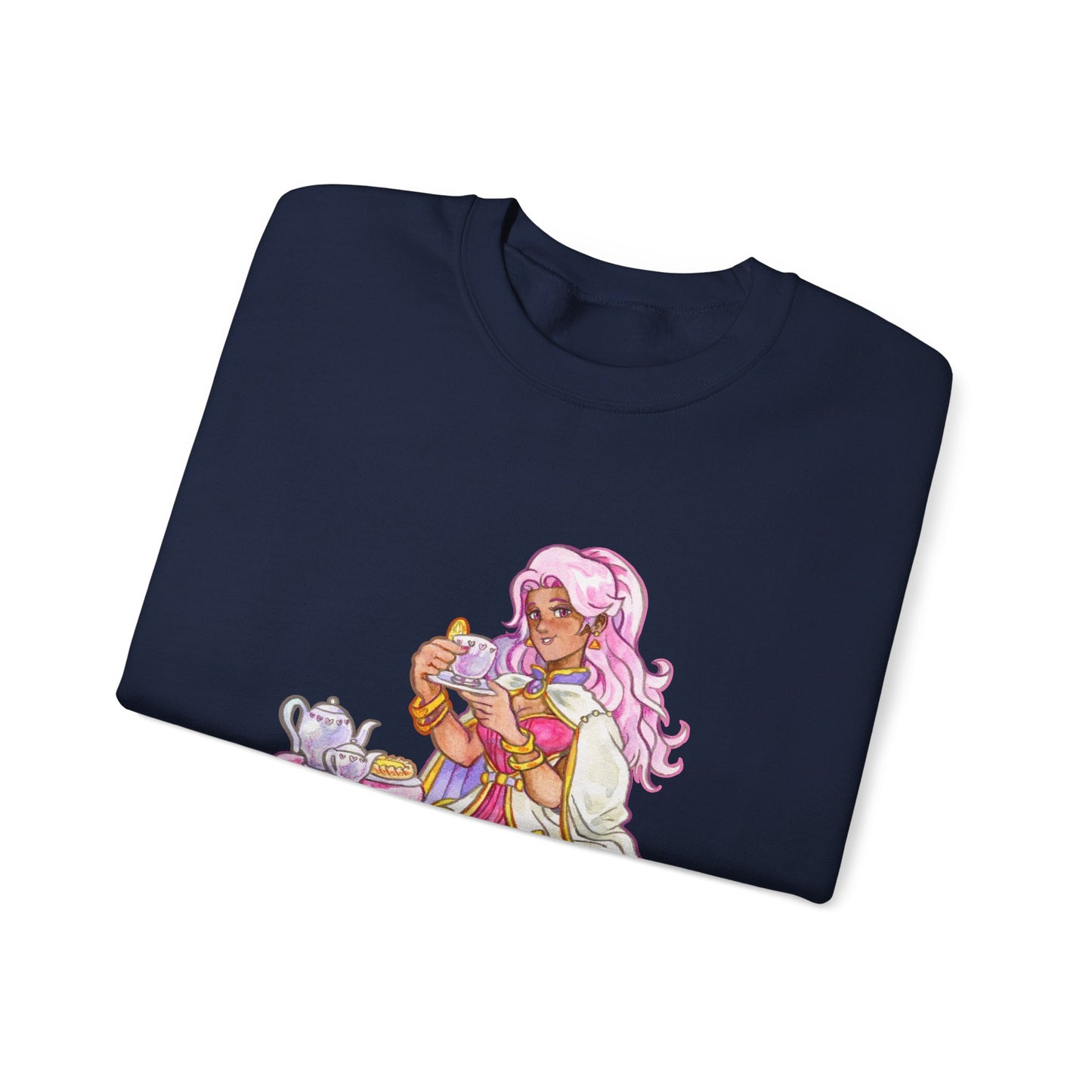 Adeline Tea time - Unisex Heavy Blend™ Crewneck Sweatshirt