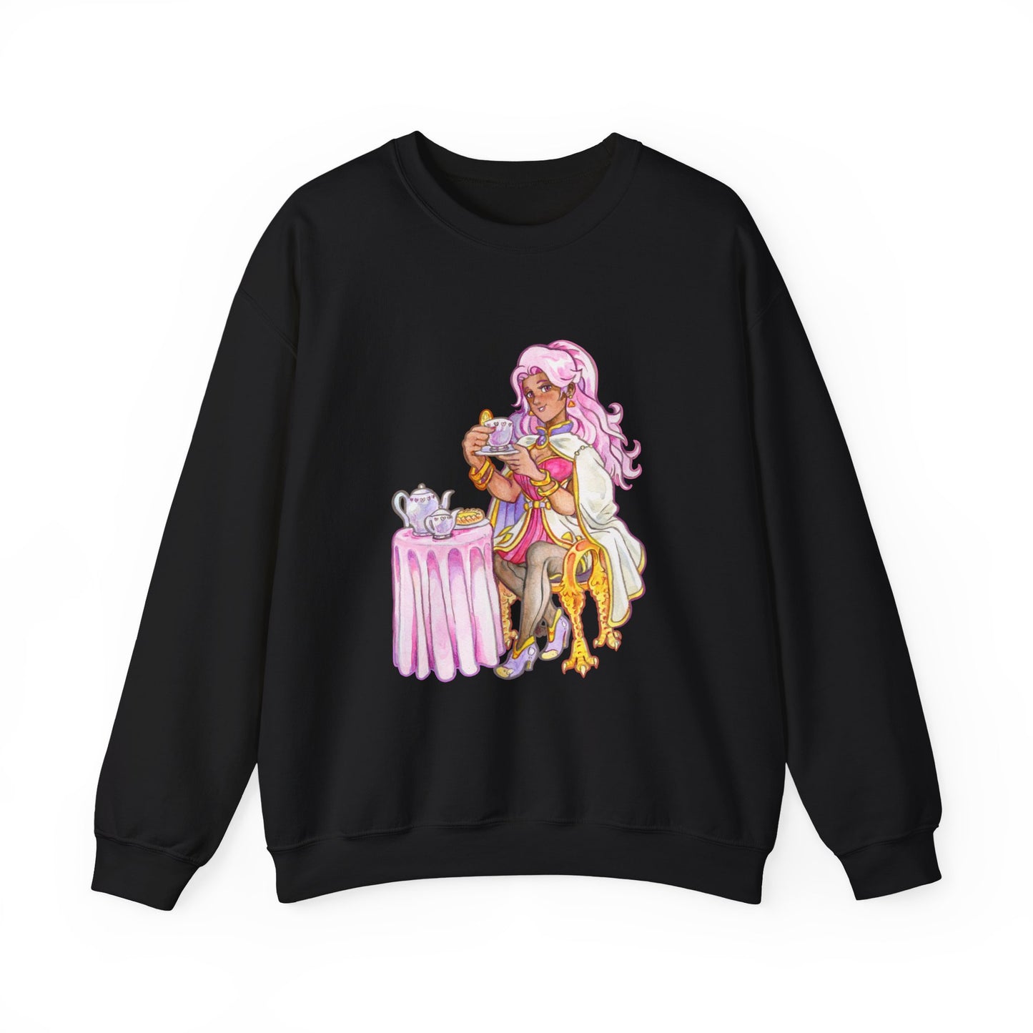 Adeline Tea time - Unisex Heavy Blend™ Crewneck Sweatshirt