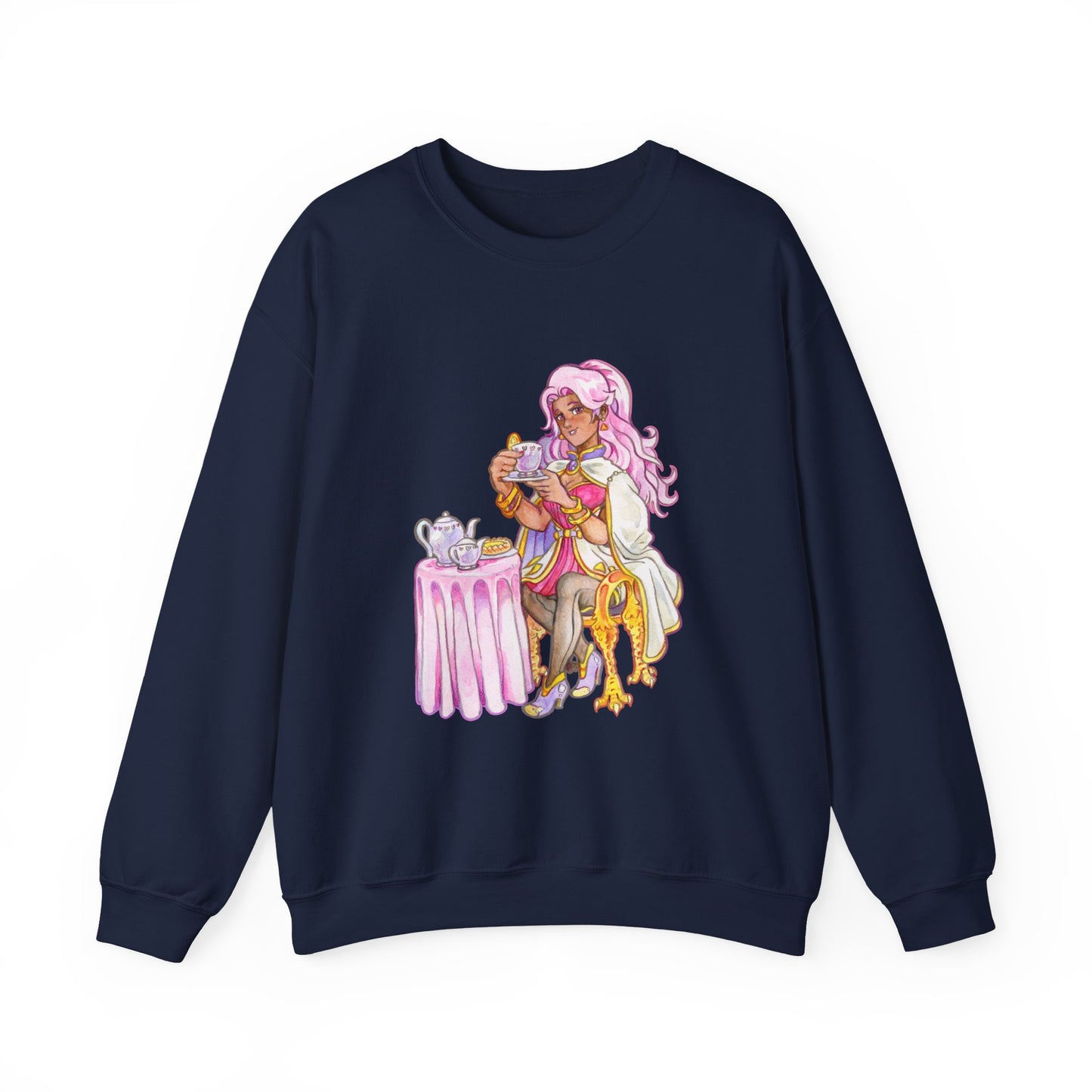 Adeline Tea time - Unisex Heavy Blend™ Crewneck Sweatshirt