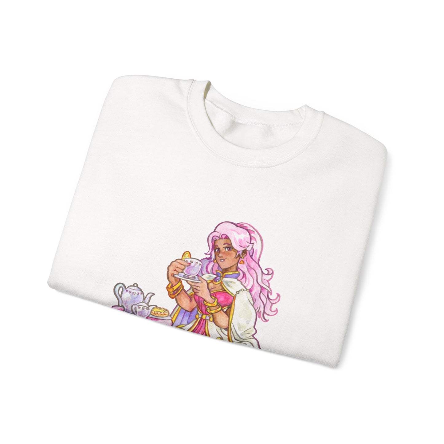 Adeline Tea time - Unisex Heavy Blend™ Crewneck Sweatshirt