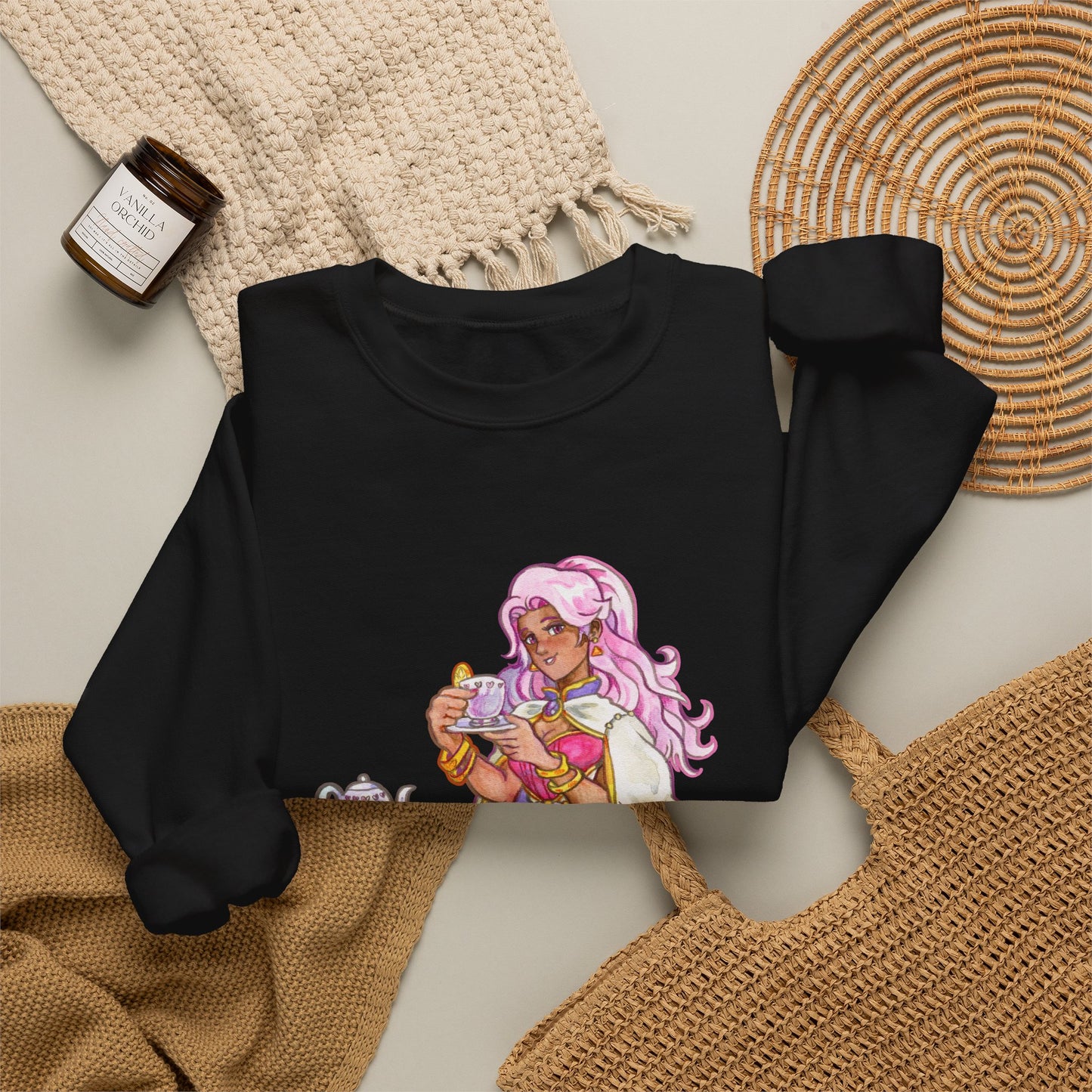 Adeline Tea time - Unisex Heavy Blend™ Crewneck Sweatshirt