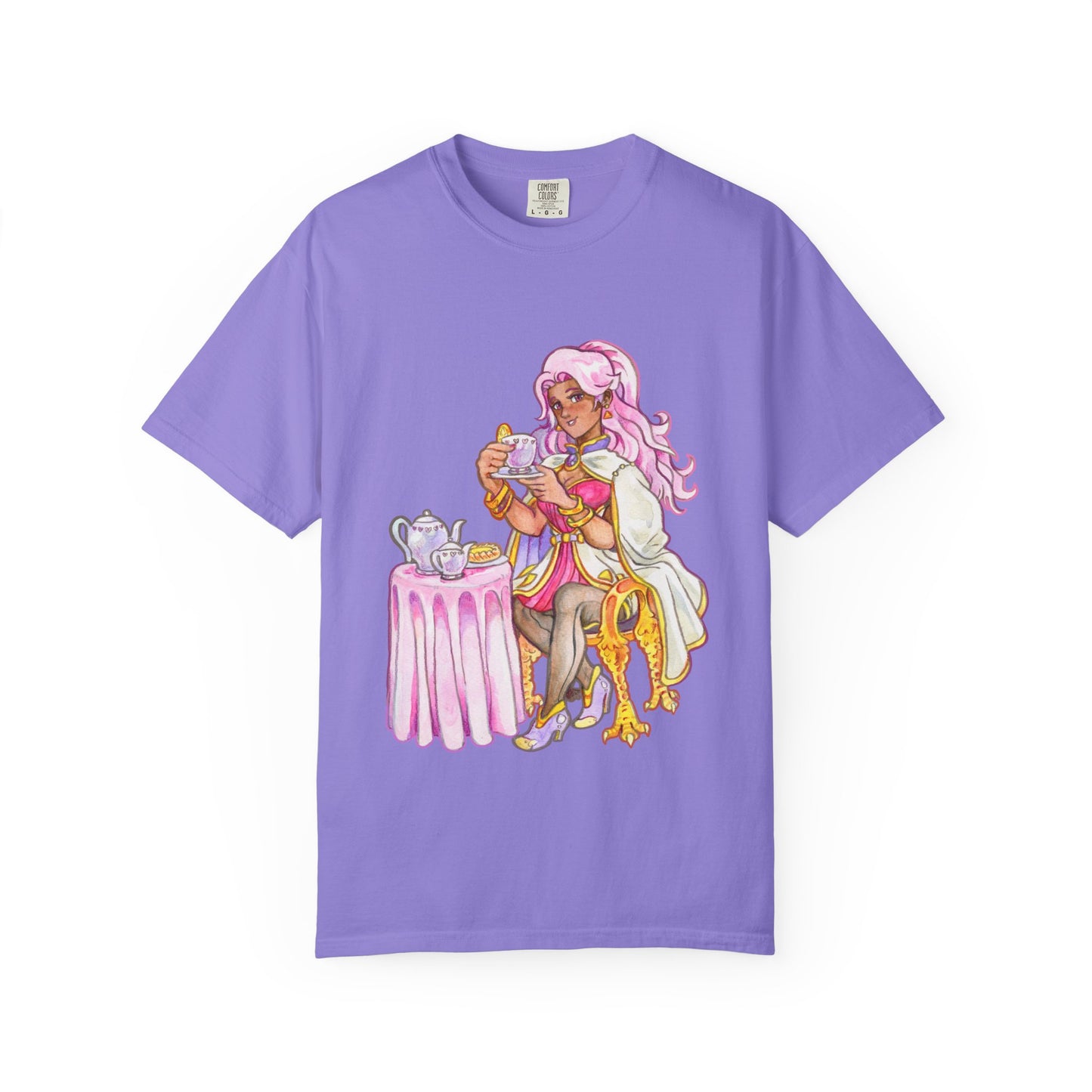 Adeline Tea Time - Unisex Garment-Dyed T-shirt