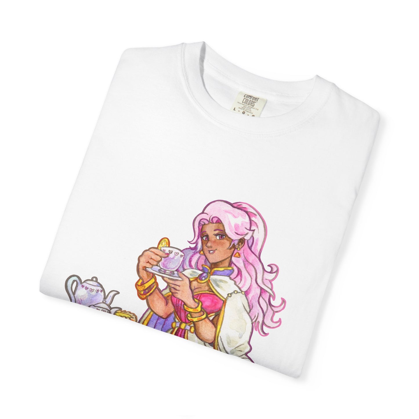 Adeline Tea Time - Unisex Garment-Dyed T-shirt