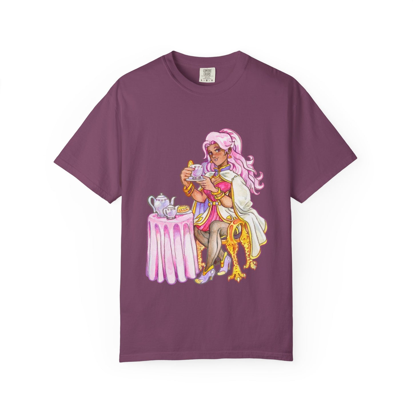 Adeline Tea Time - Unisex Garment-Dyed T-shirt