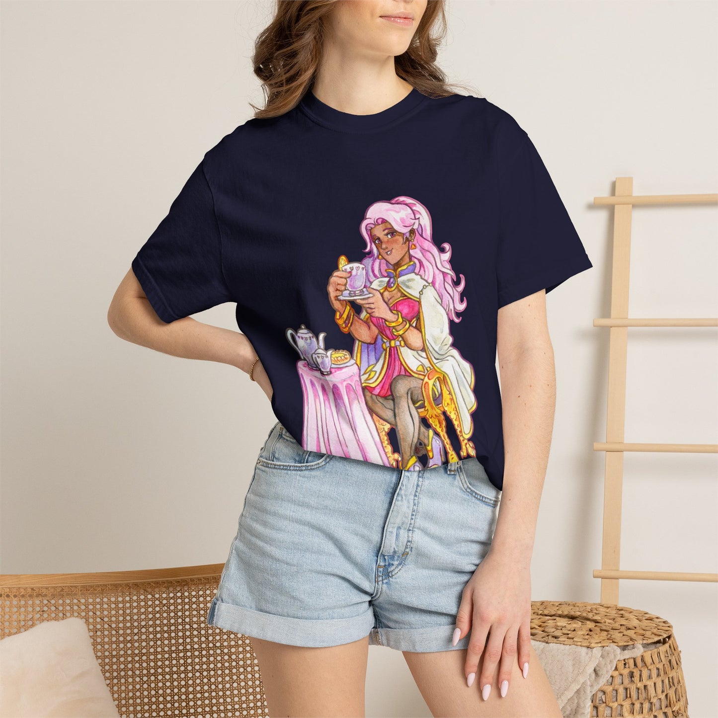 Adeline Tea Time - Unisex Garment-Dyed T-shirt