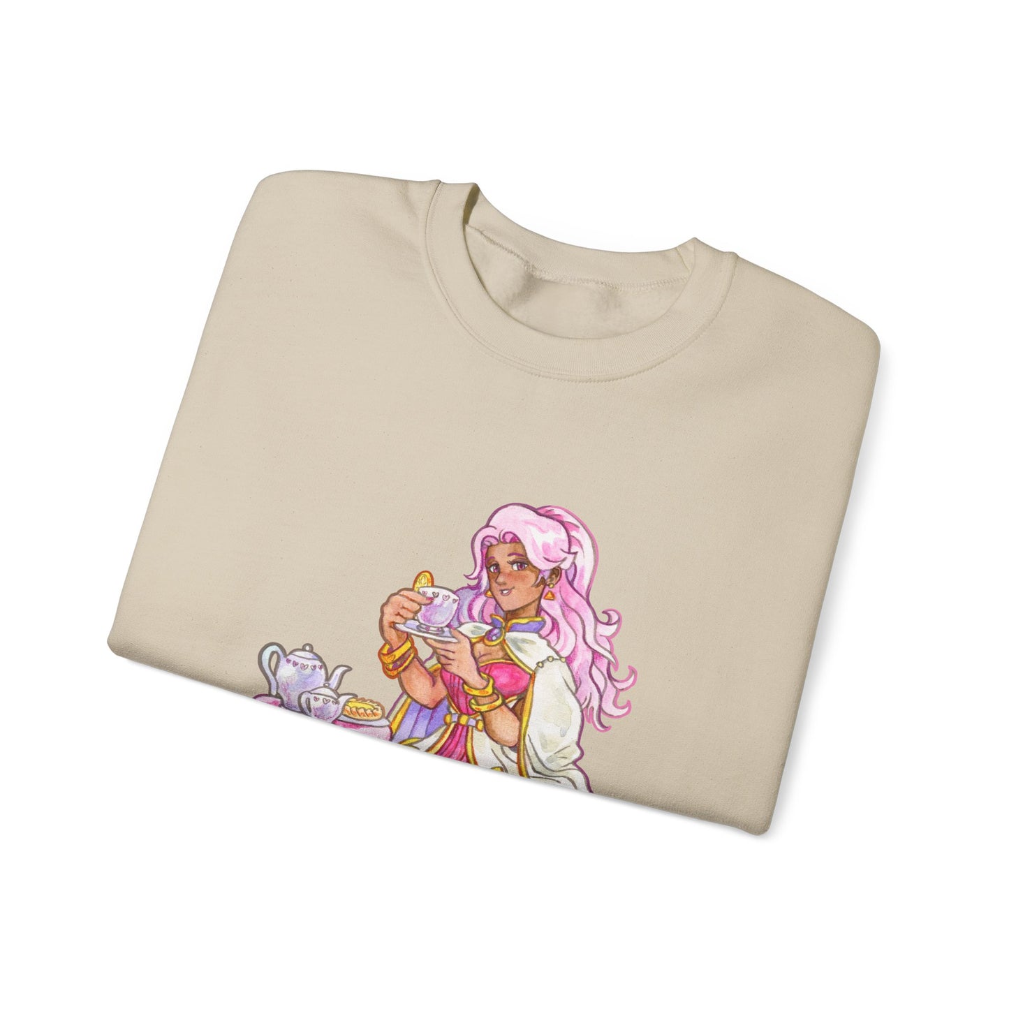 Adeline Tea time - Unisex Heavy Blend™ Crewneck Sweatshirt