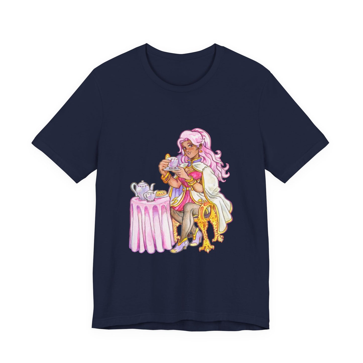 Adeline Tea Time - Unisex Jersey Short Sleeve Tee