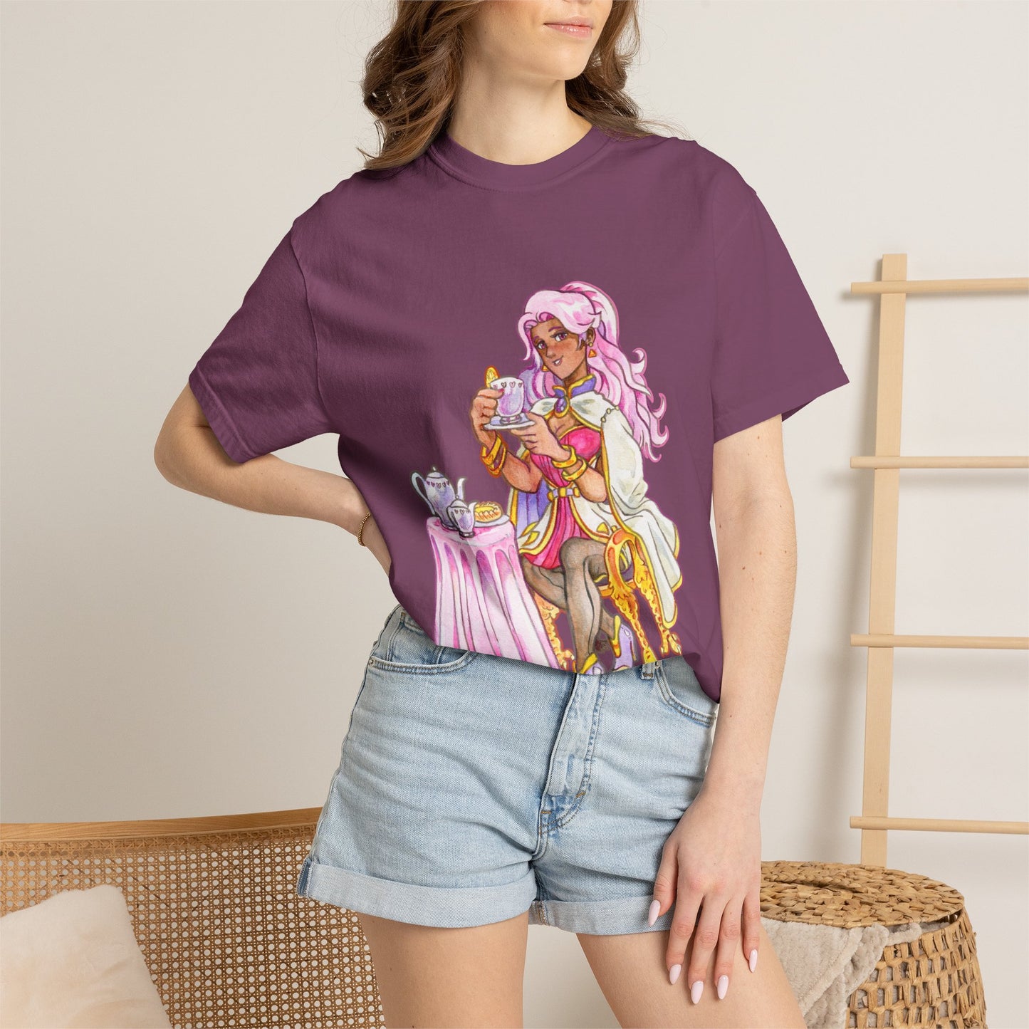 Adeline Tea Time - Unisex Garment-Dyed T-shirt