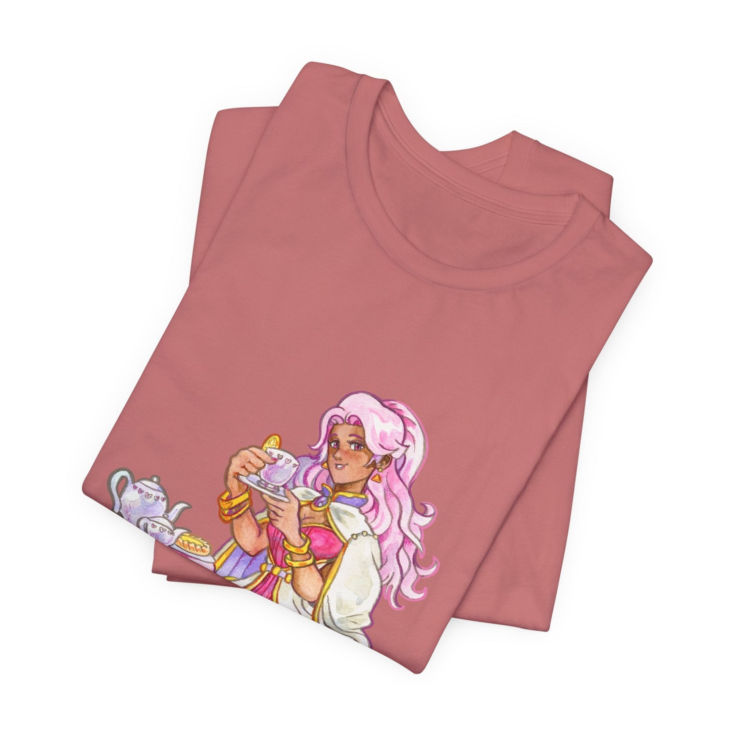 Adeline Tea Time - Unisex Jersey Short Sleeve Tee