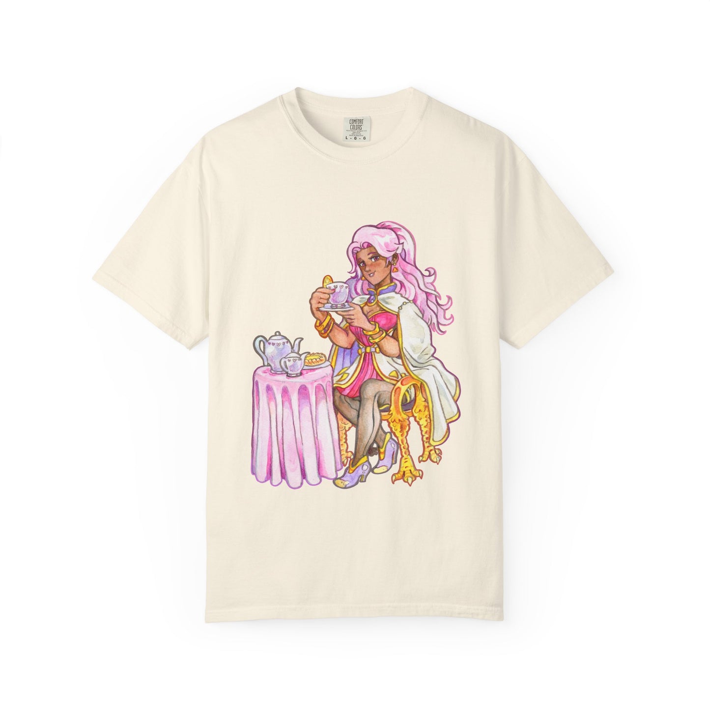Adeline Tea Time - Unisex Garment-Dyed T-shirt