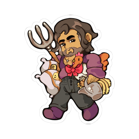 Hayden – Fields of Mistria Fan Art Kiss-Cut Vinyl Sticker