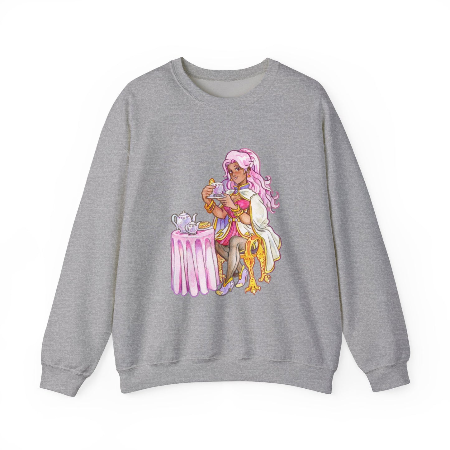 Adeline Tea time - Unisex Heavy Blend™ Crewneck Sweatshirt