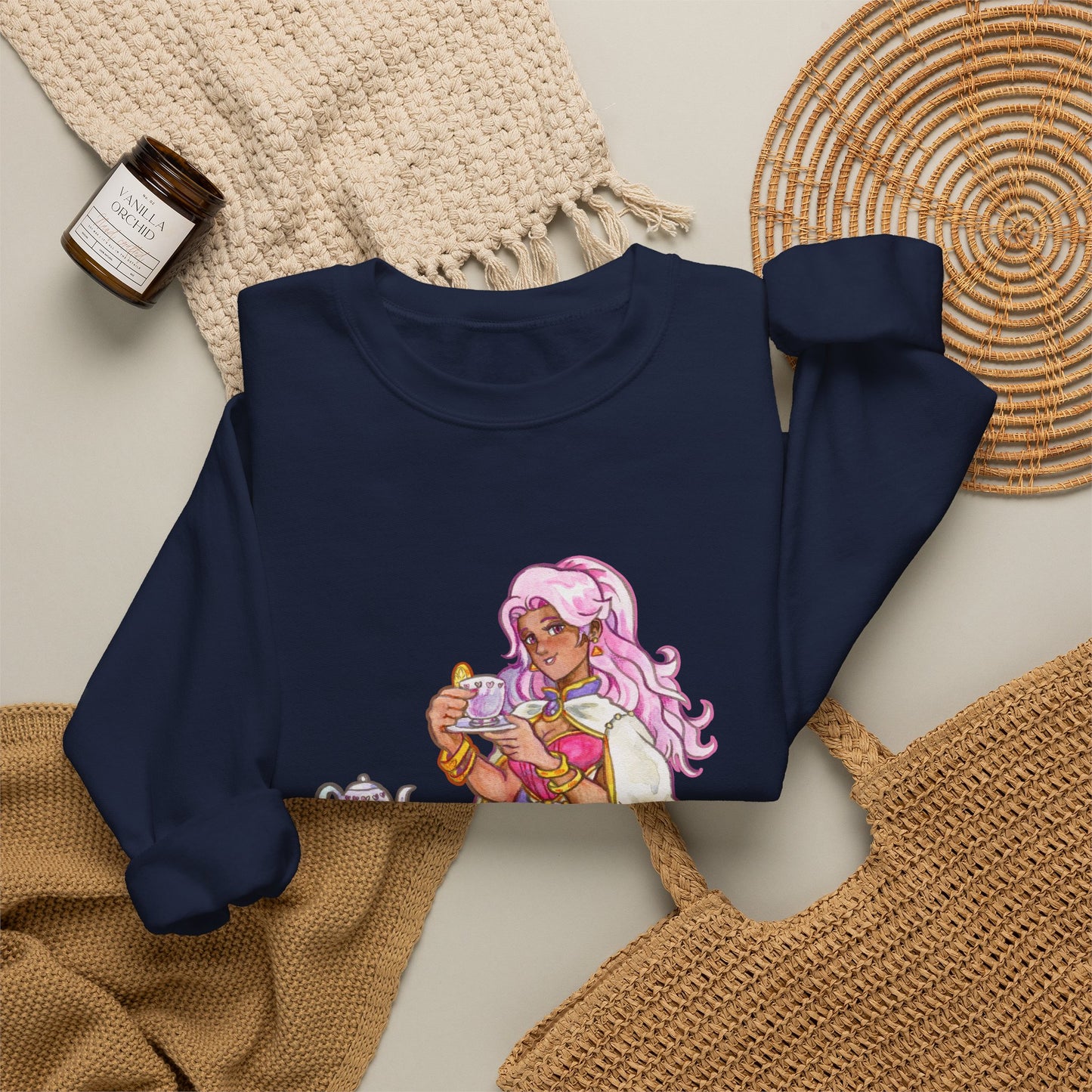 Adeline Tea time - Unisex Heavy Blend™ Crewneck Sweatshirt
