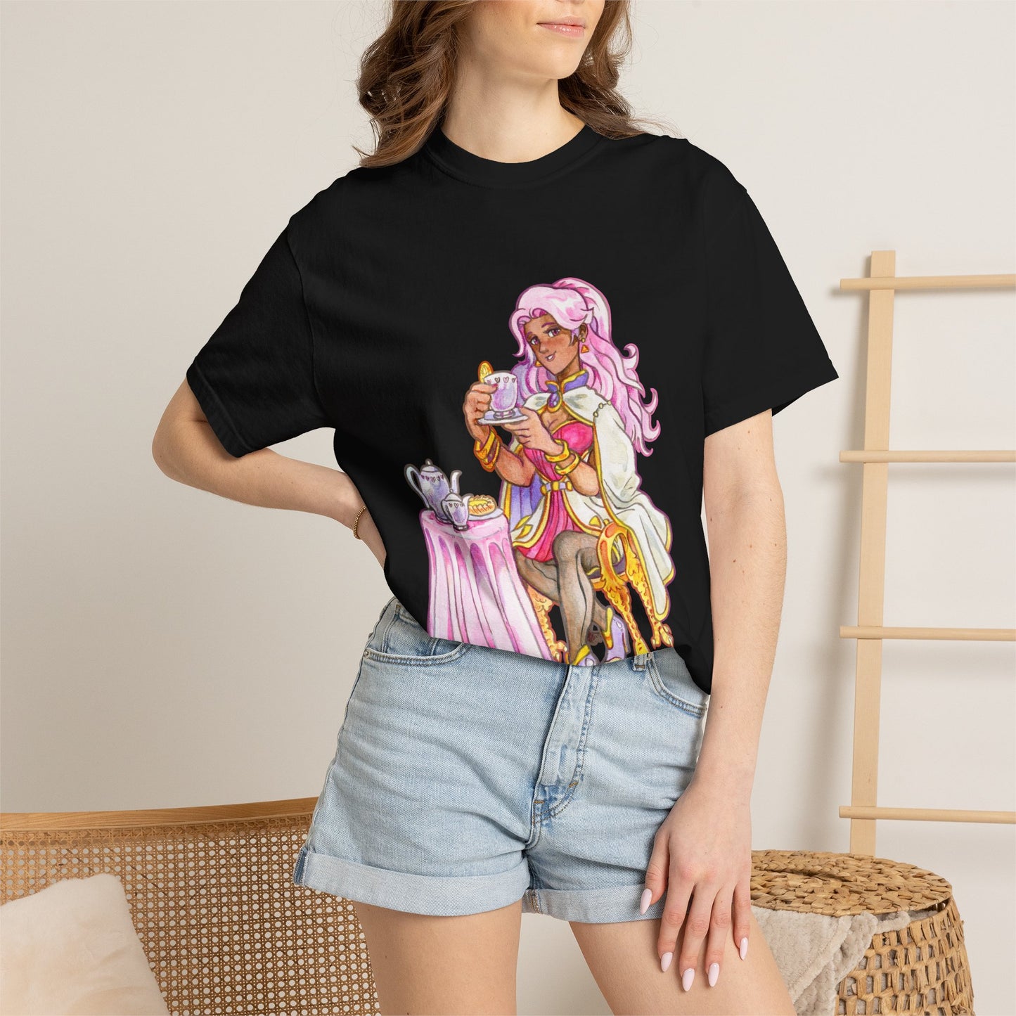 Adeline Tea Time - Unisex Garment-Dyed T-shirt