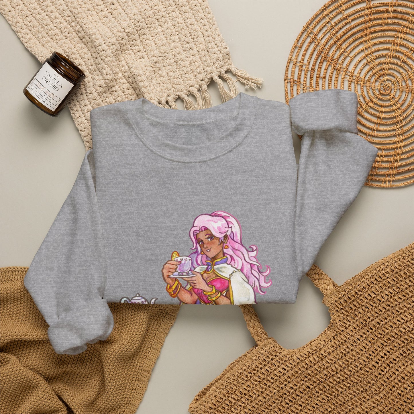 Adeline Tea time - Unisex Heavy Blend™ Crewneck Sweatshirt