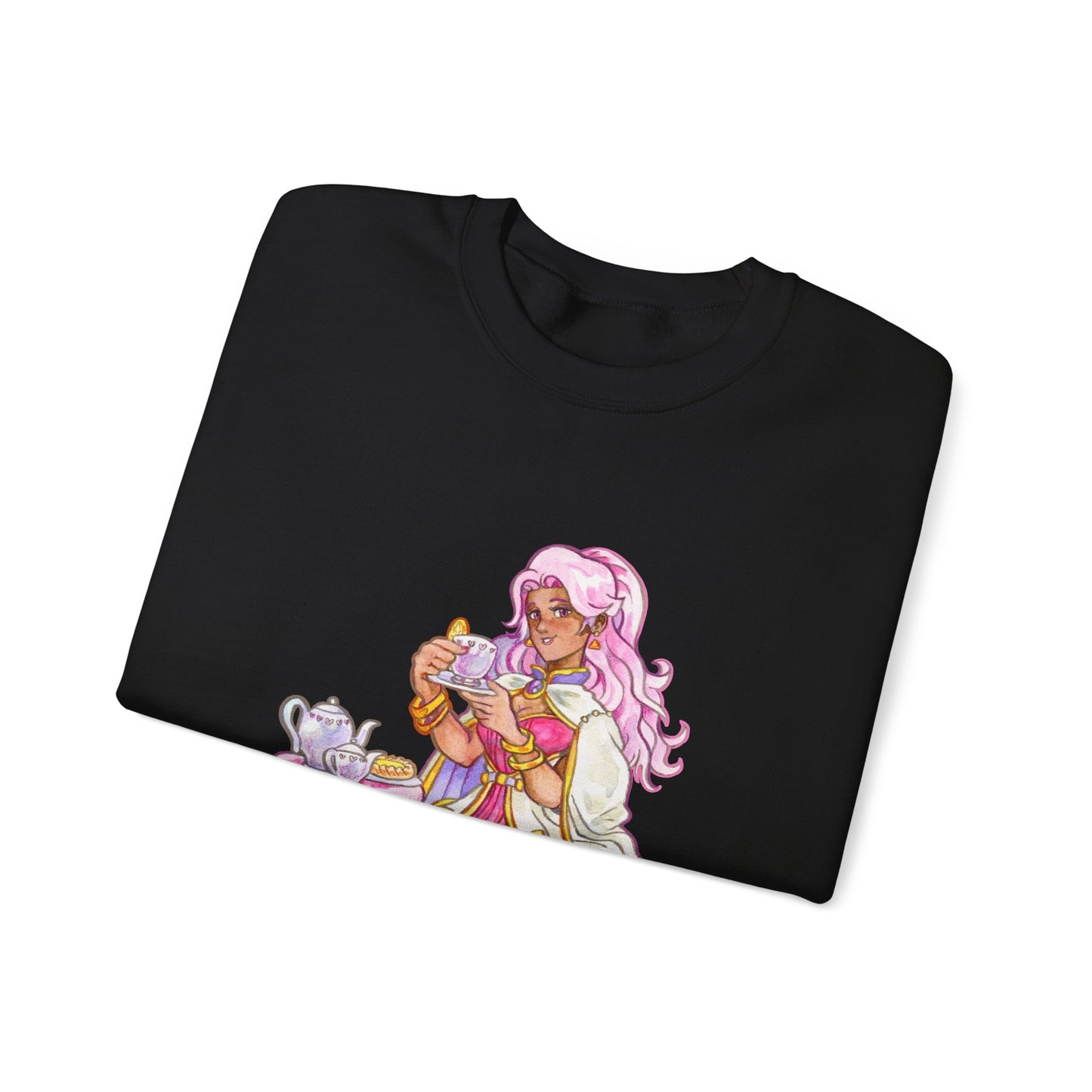 Adeline Tea time - Unisex Heavy Blend™ Crewneck Sweatshirt