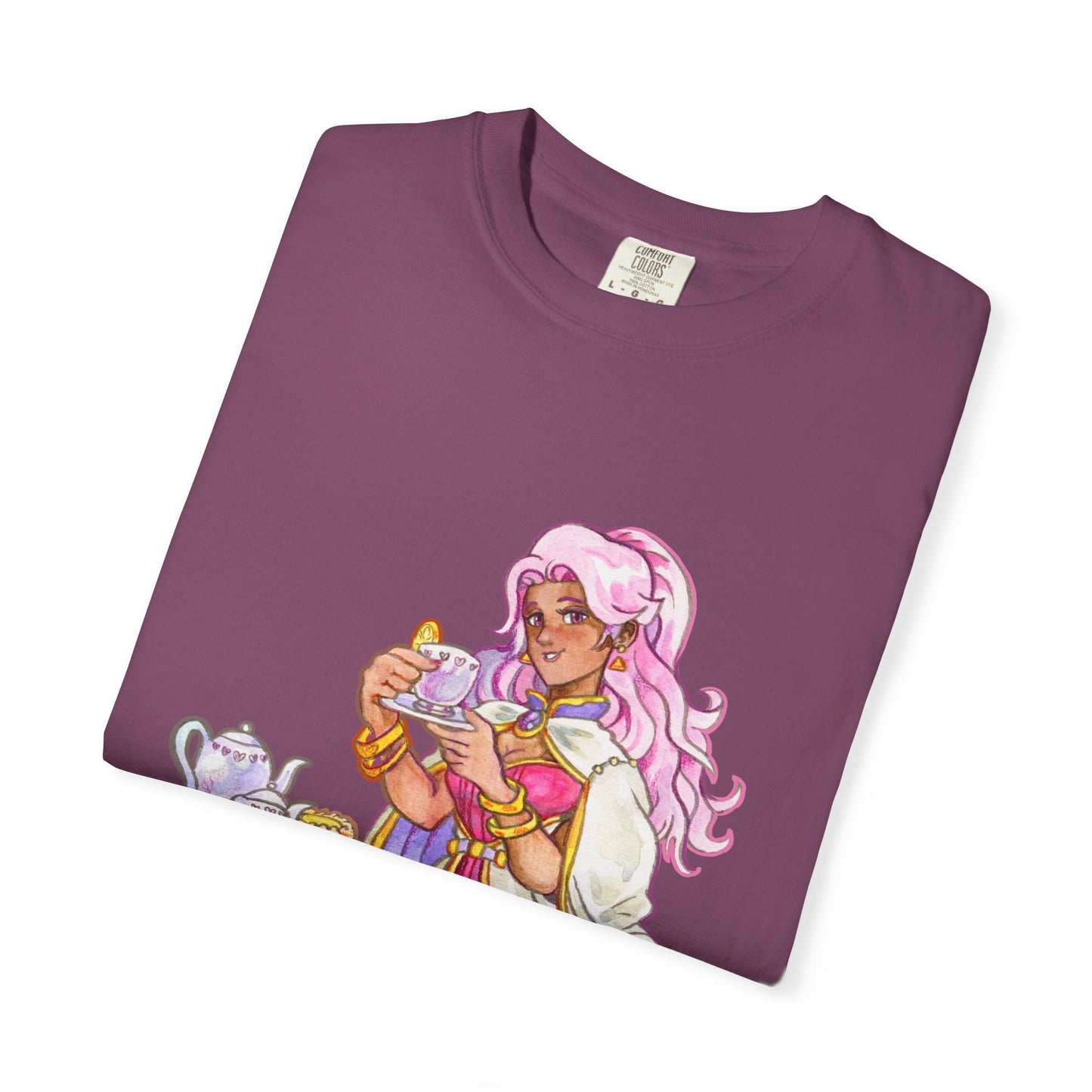 Adeline Tea Time - Unisex Garment-Dyed T-shirt