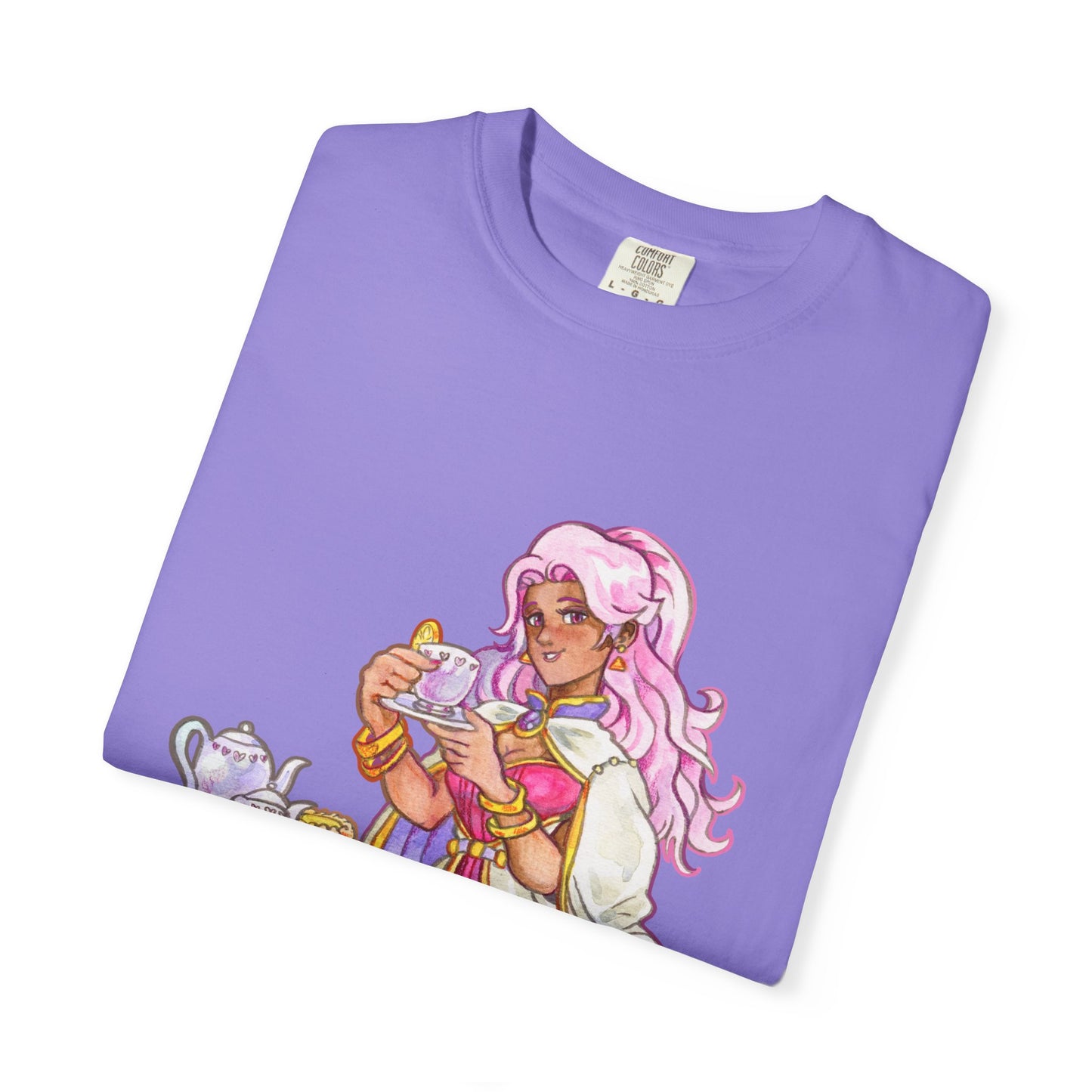 Adeline Tea Time - Unisex Garment-Dyed T-shirt