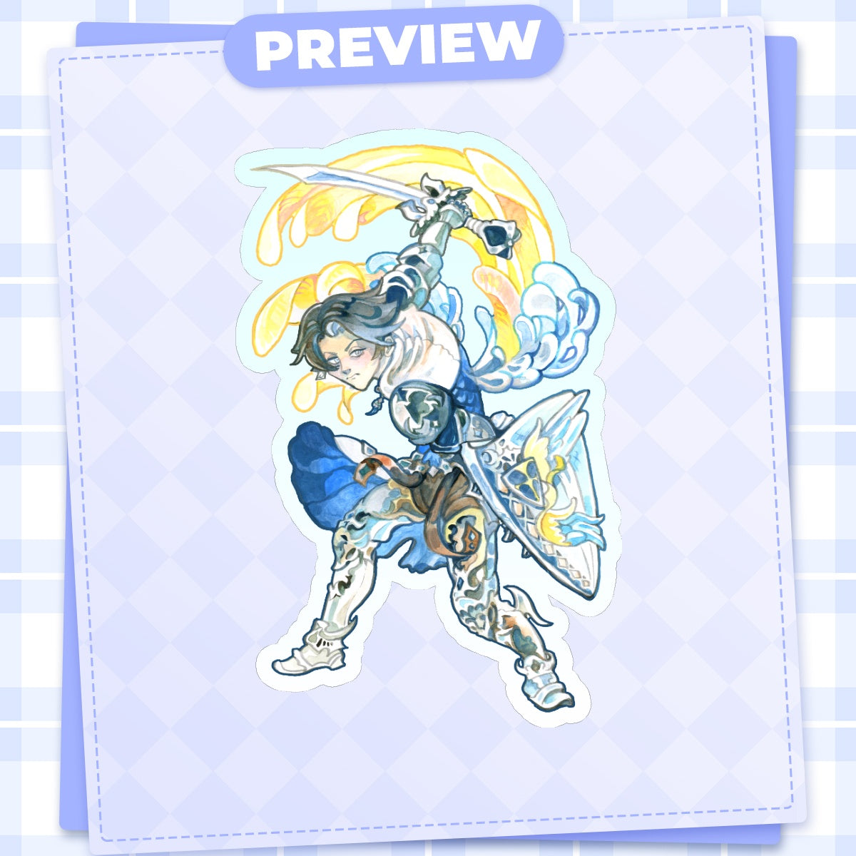 Paladin Zero - Die Cut Stickers